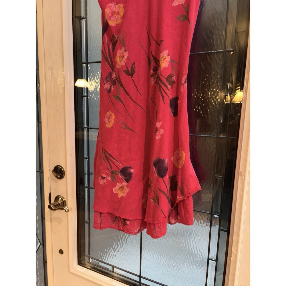 Charlie b Colorful Sleeveless Cotton Dress women's size L Gorp Cottage Core - Picture 3 of 12